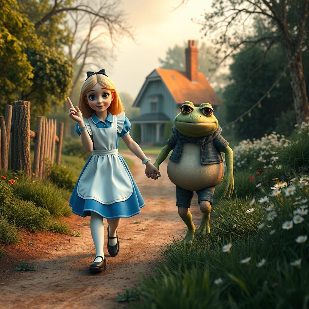 Wonderful Wonderland Whimsy: Alice and Frog's Cozy Country S...