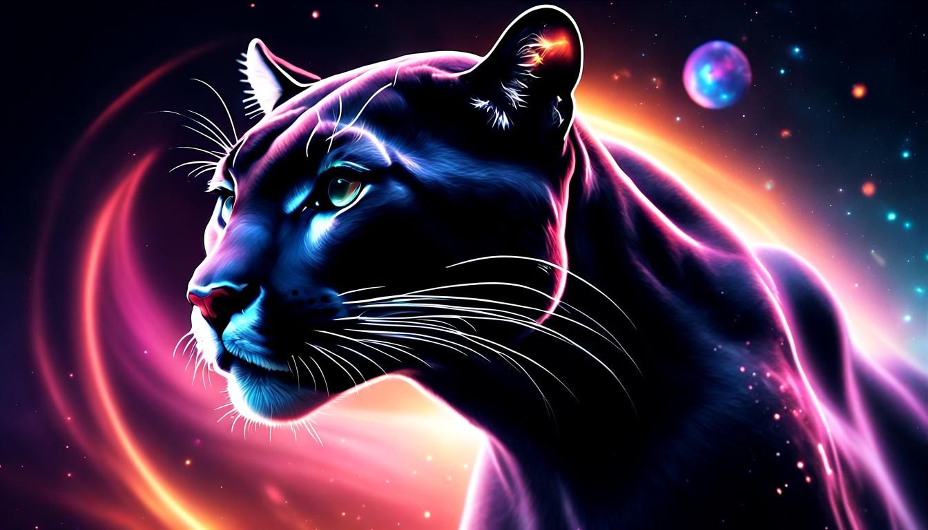 The black cougar is a beauty