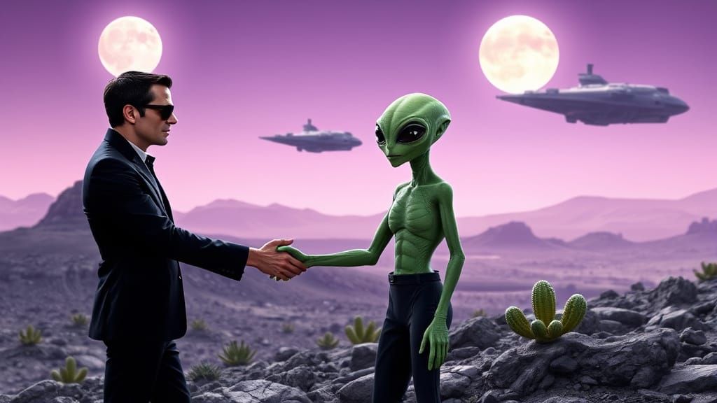 Men in Black Agent's First Contact on Alien Planet