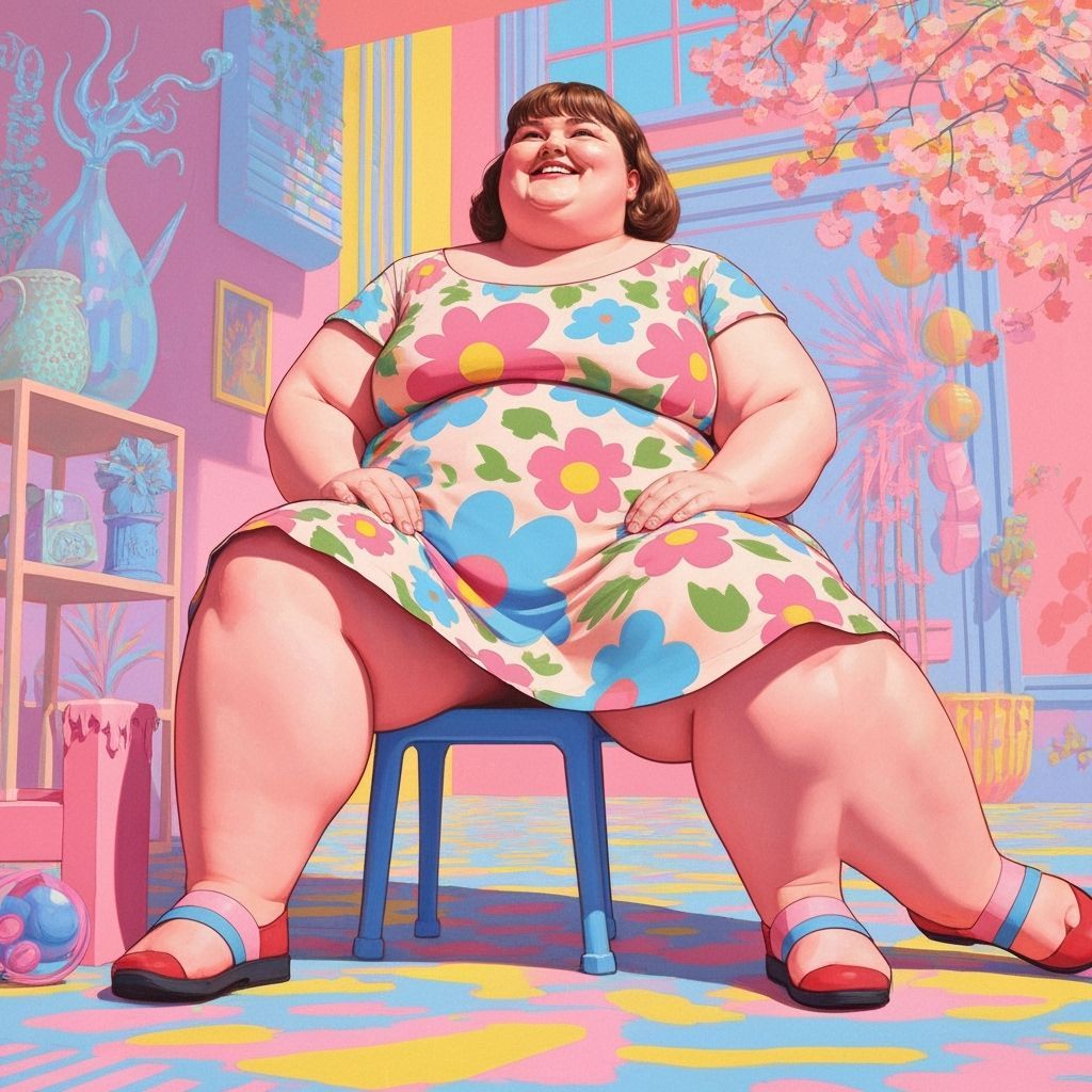 Woman on Chair in Surrealist Style