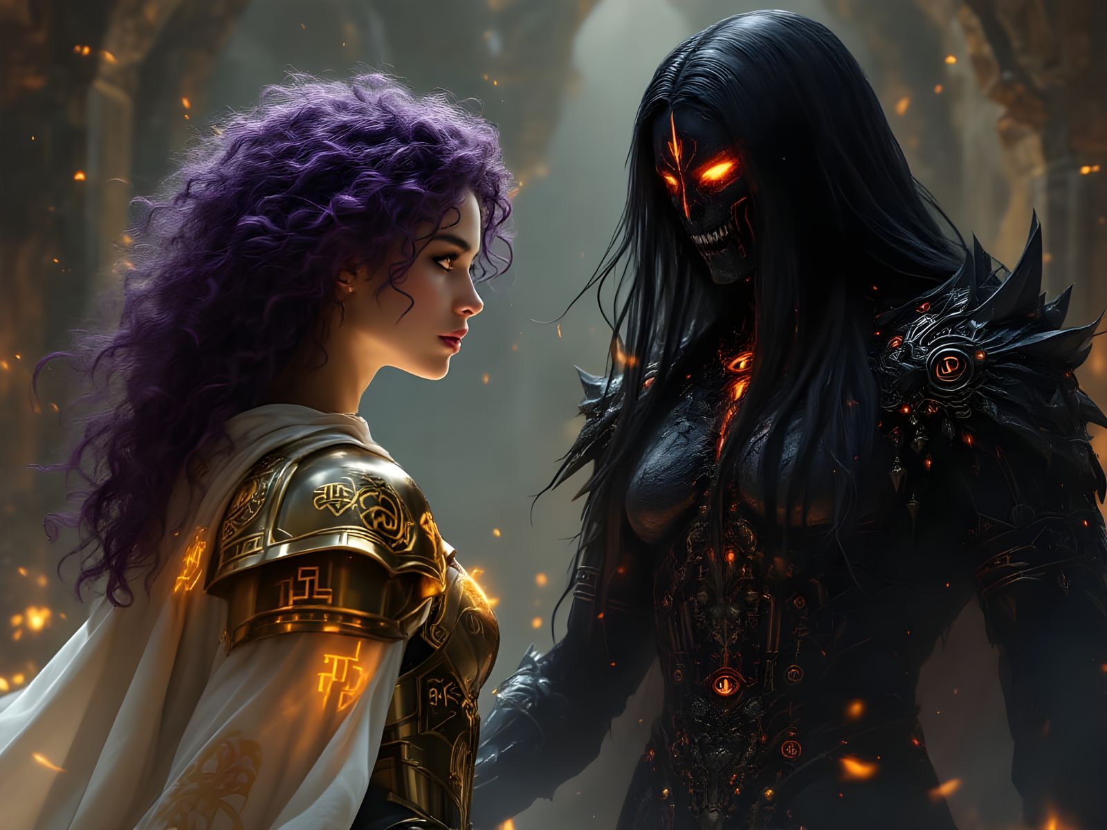 The Oracle versus Lutheria, Goddess of Death and Dreams