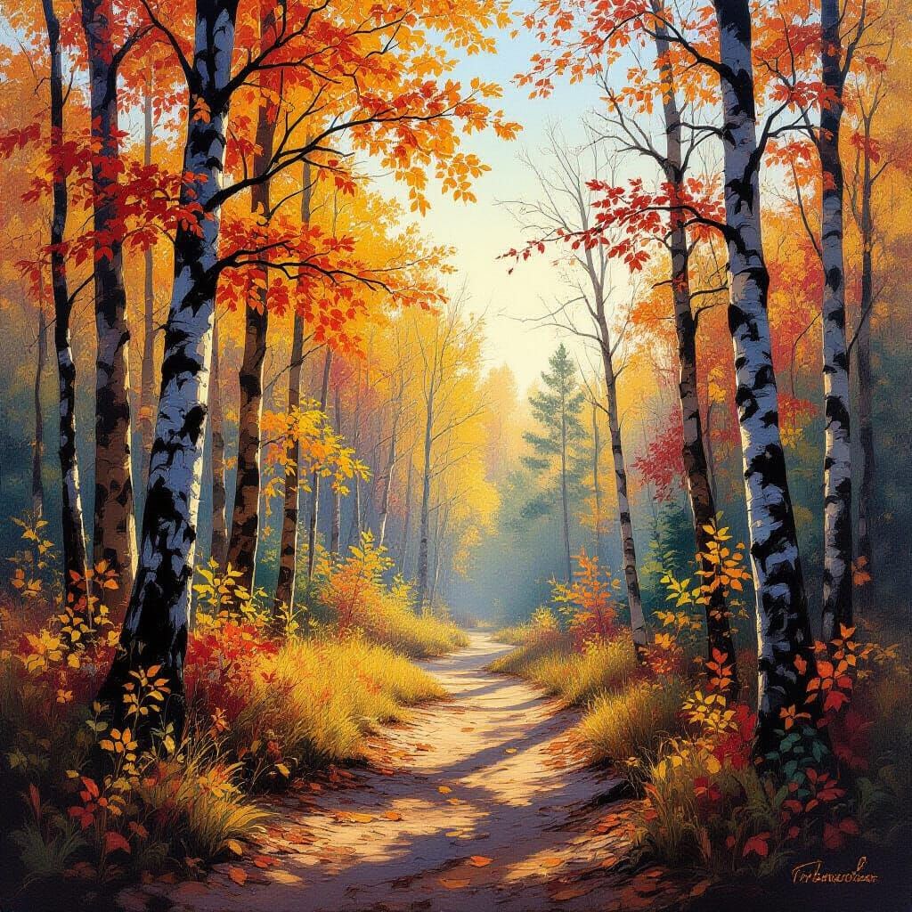 Breathtaking Autumn Forest Morning Walk