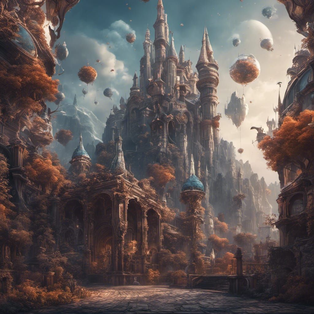 Digital Marketing Banner in Detailed Matte Painting Style