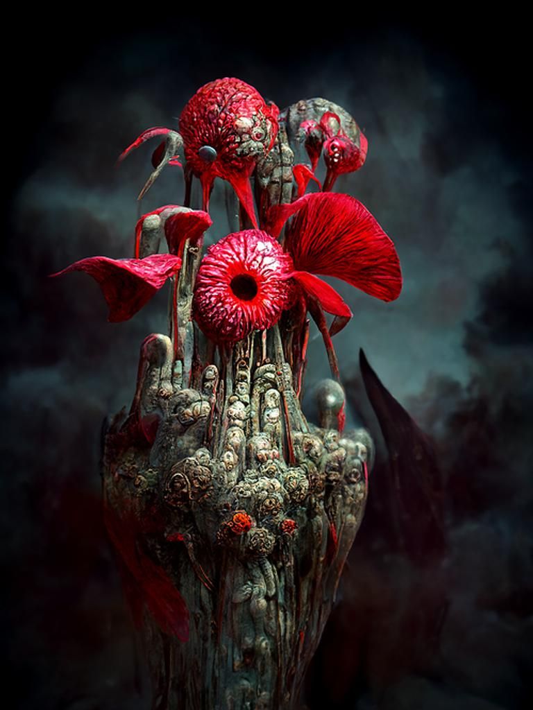 Flowers of Evil: Horror Masters Digital Painting