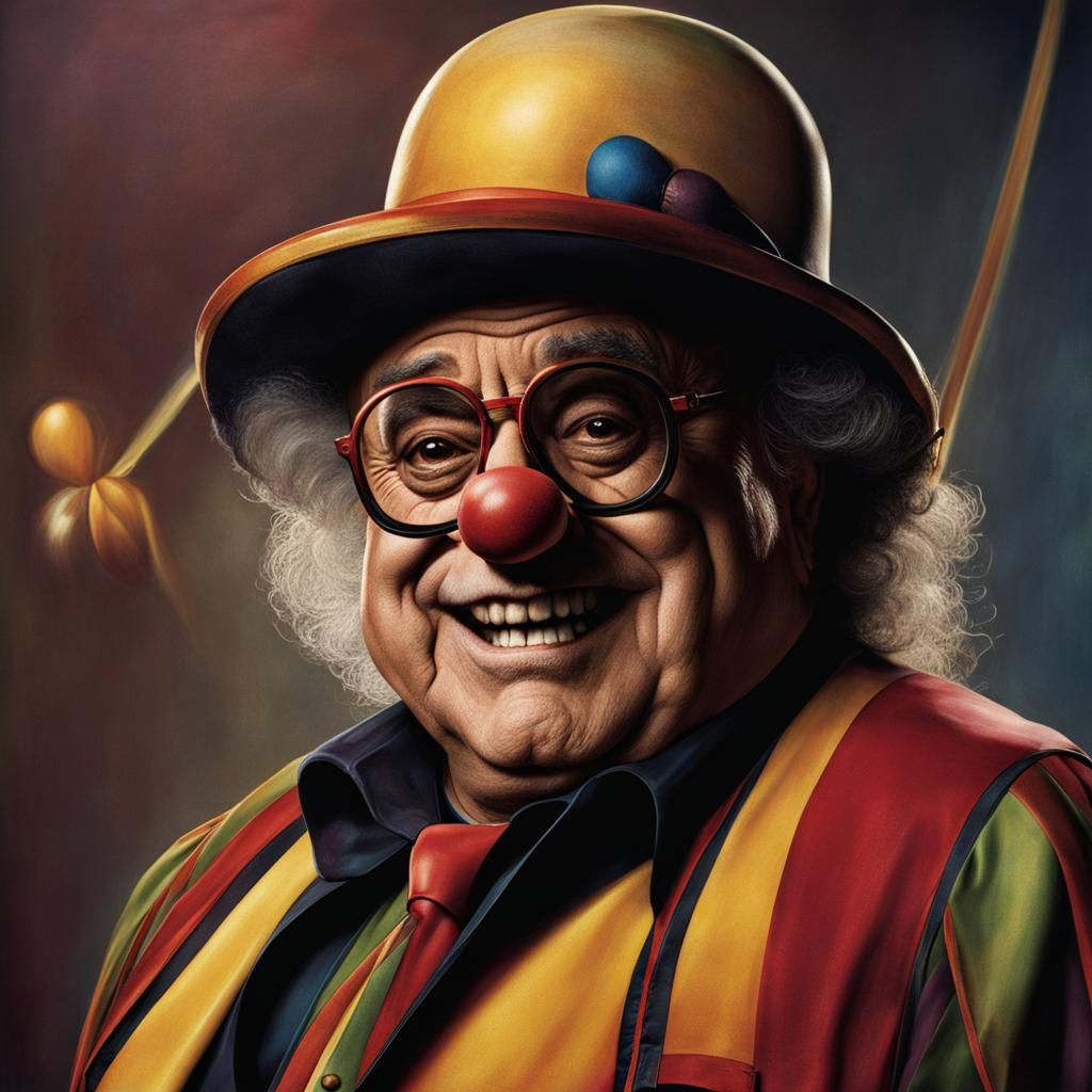 Grotesque Clown of Death: A Nightmarish Portrait