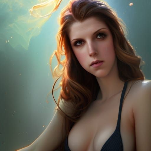 Anna Kendrick as a Magical Wizard in Bikini