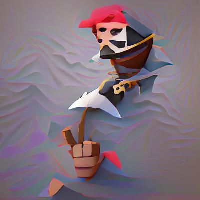 Low Poly Pirate Character Design