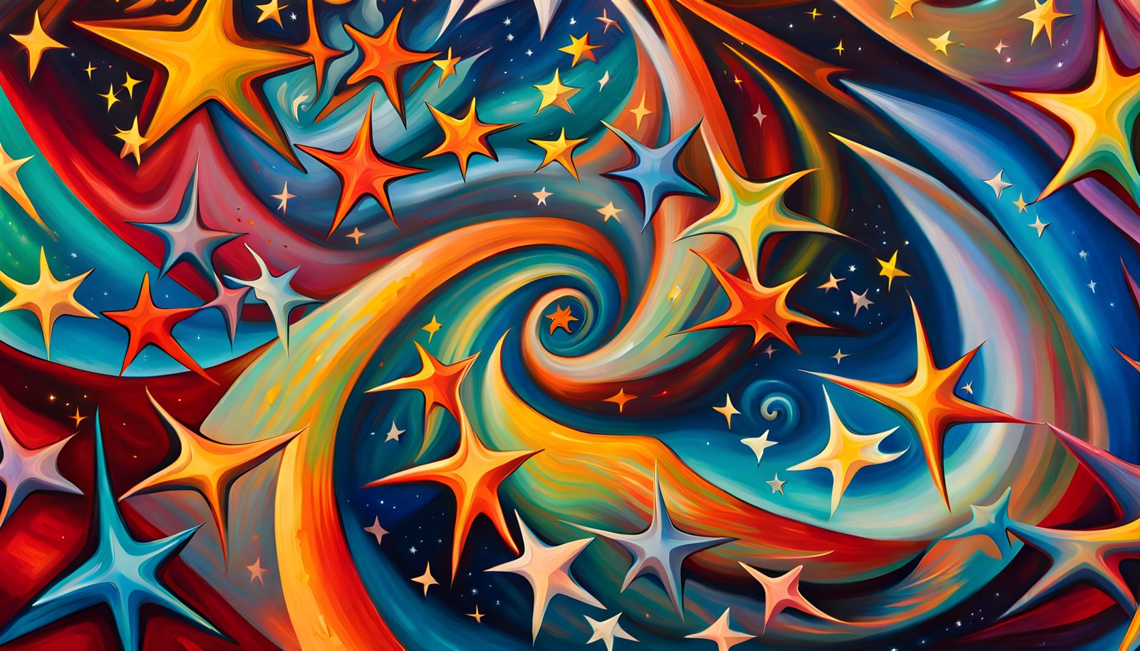 Abstract Stars in Cosmic Energy Swirl