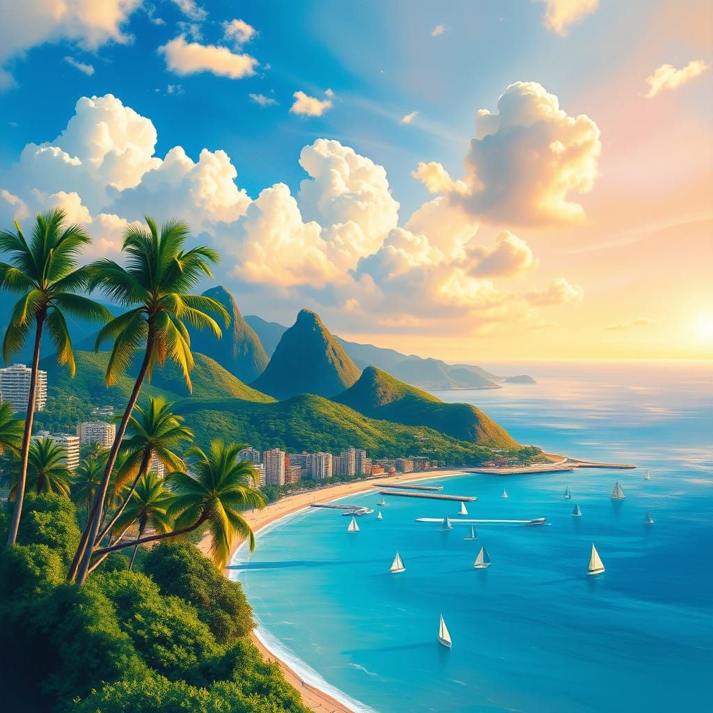 Impressionist Copacabana Sunset