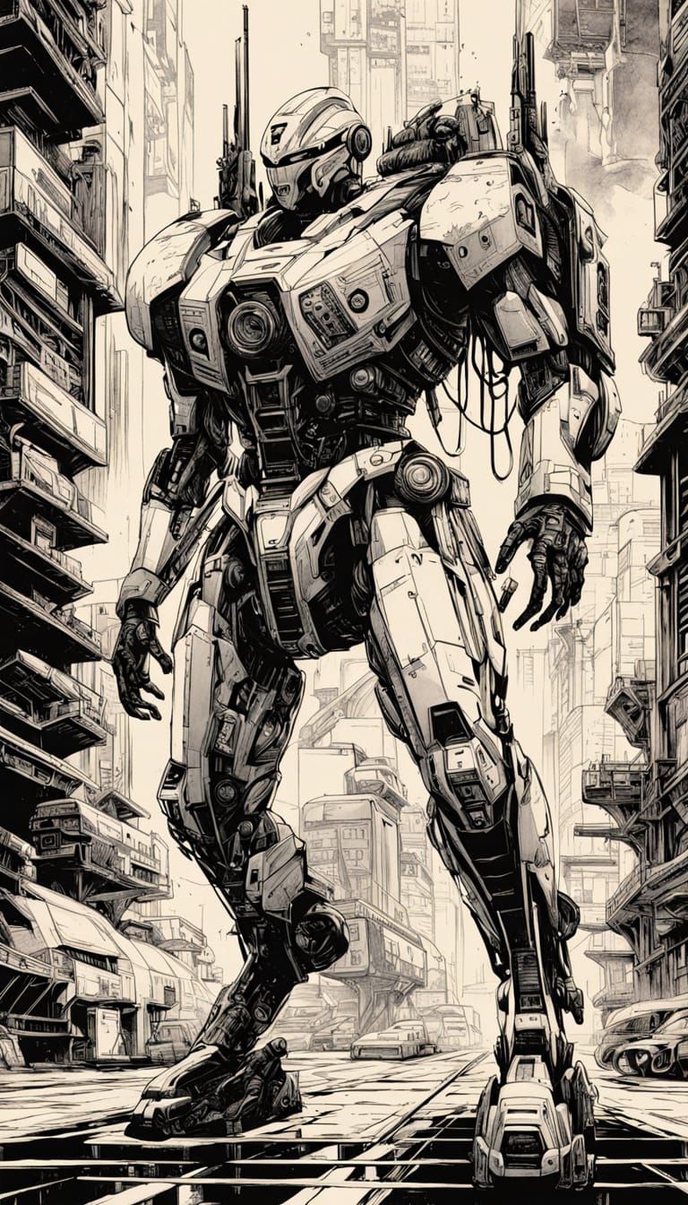 Gundam in Malfunctioning Combat Pose