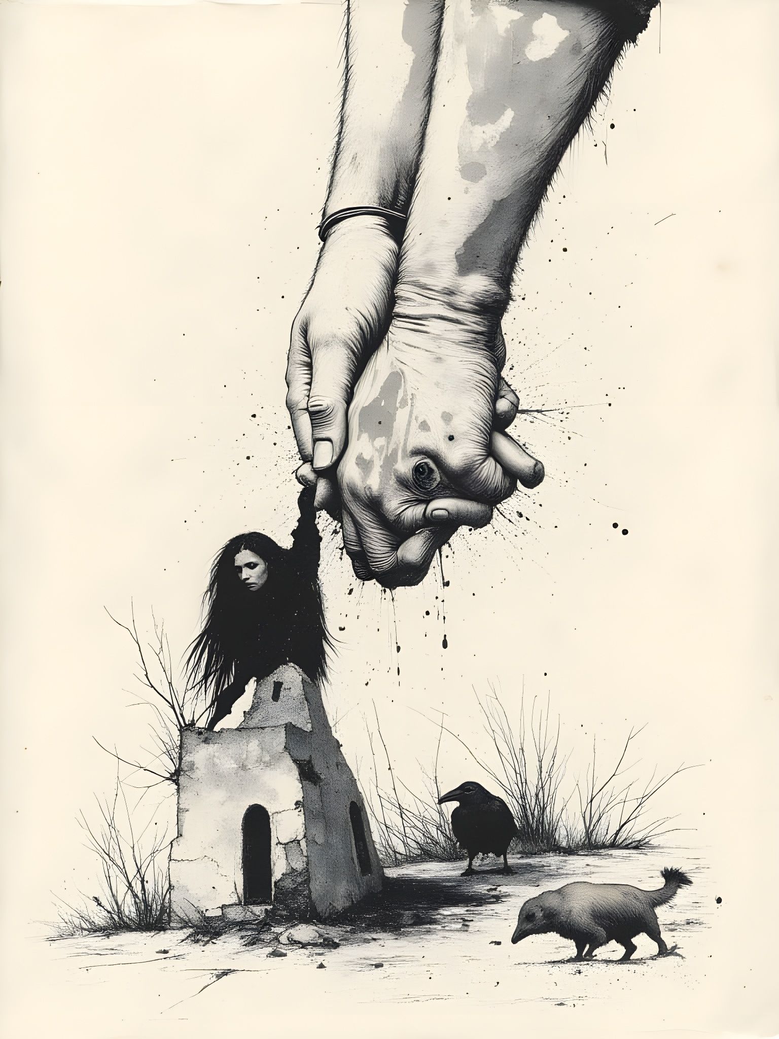 Ethereal Encounter in a Dreamlike Landscape