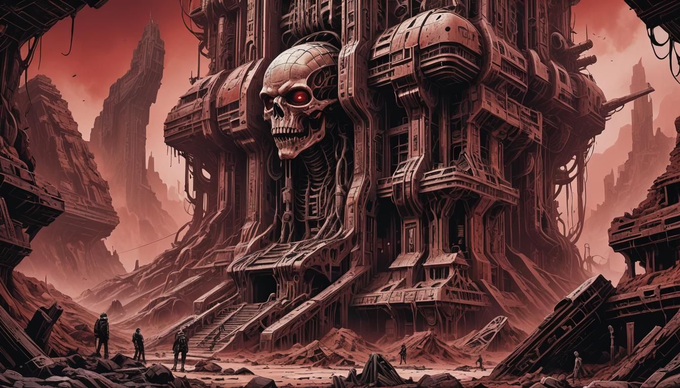 Martian Ruins in Polish Comic Style