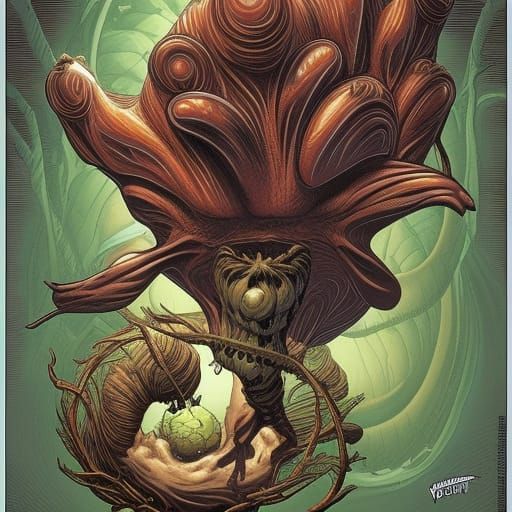 Grotesque Eggsack: Comic Book Art