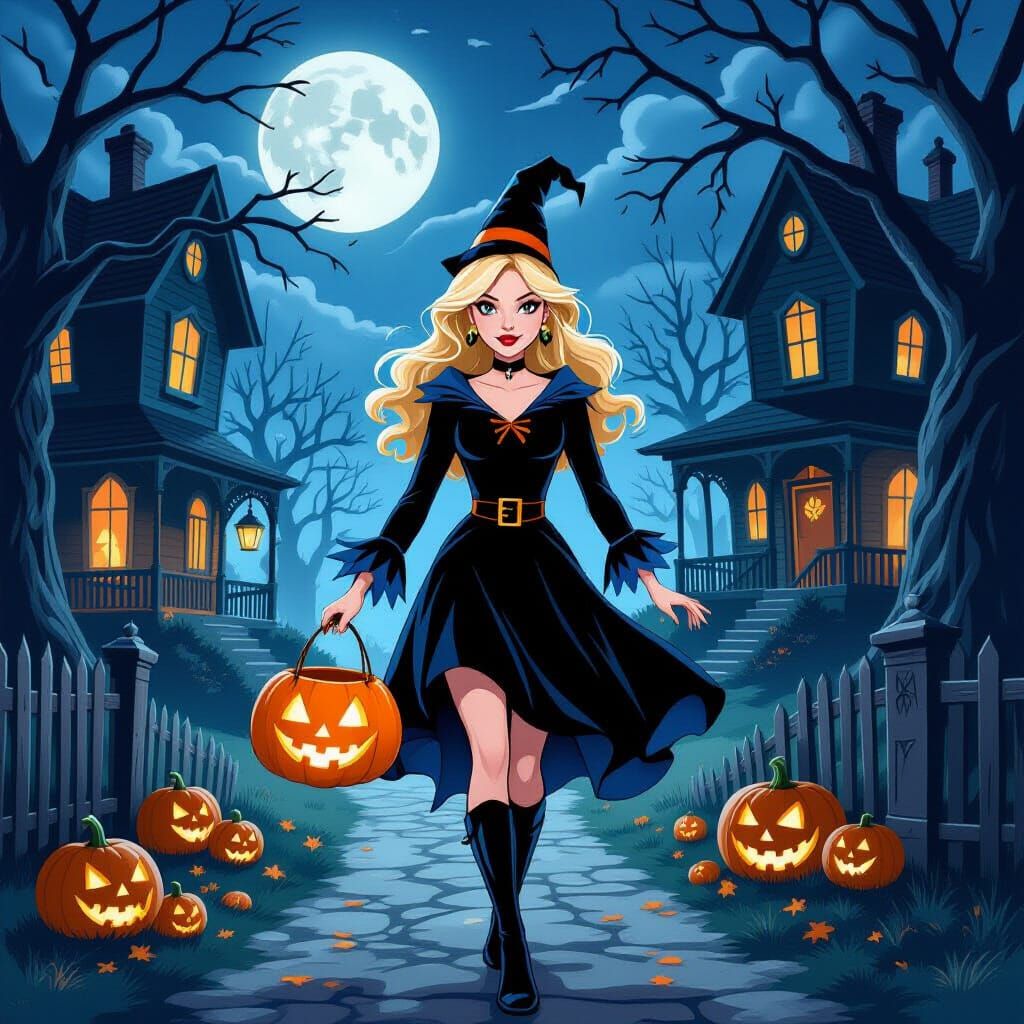 Sabrina Spellman's Spooky Halloween Night Trick-or-Treating