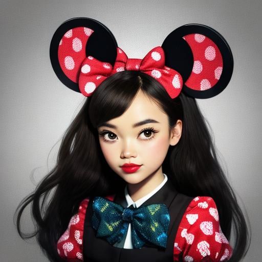 Simple AI Image of Minnie Mouse
