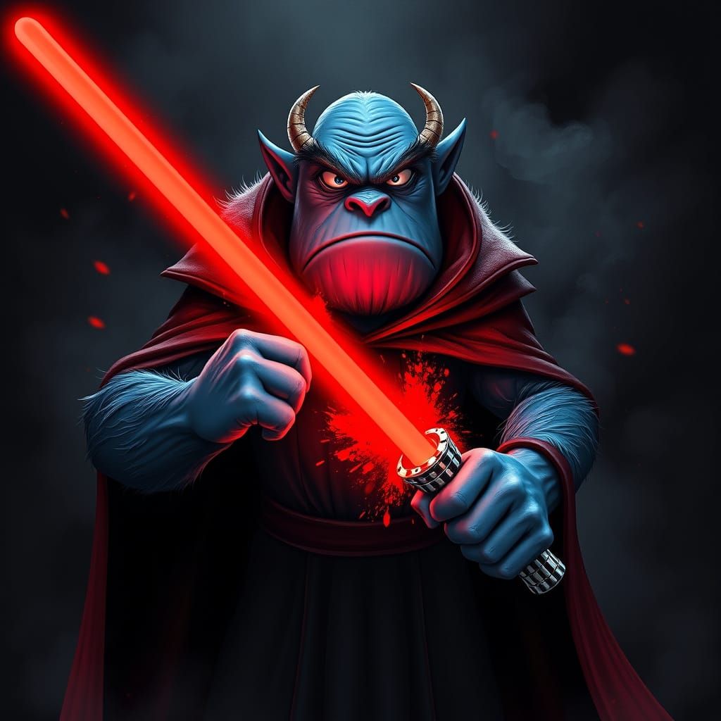 Jacques Sullivan's lovable blue monster turned Sith