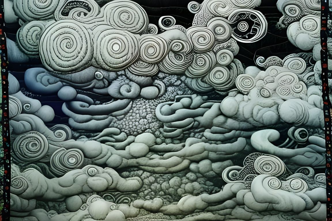 Swirling Clouds Tapestry: A Whimsical Dreamscape