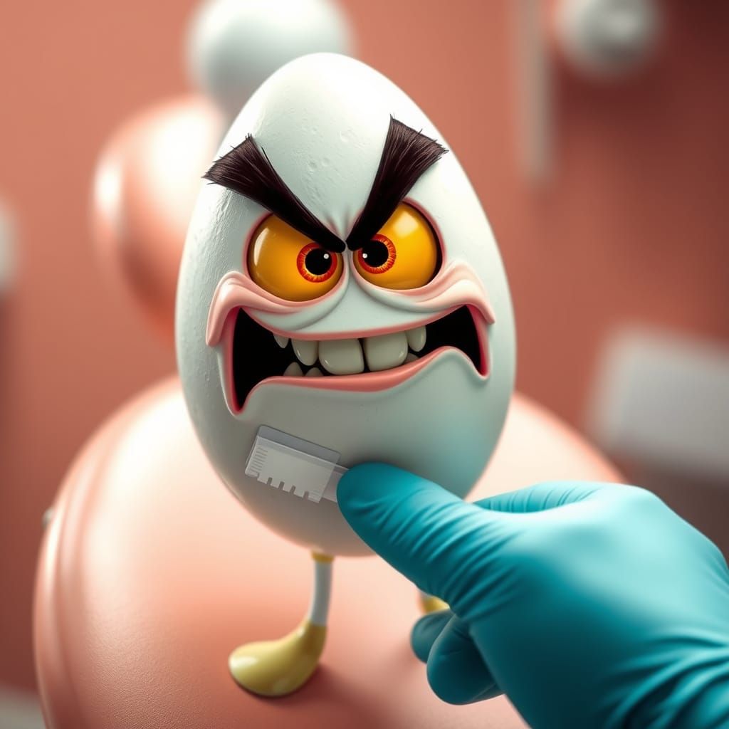 Egg Expresses Anger at the Dentist