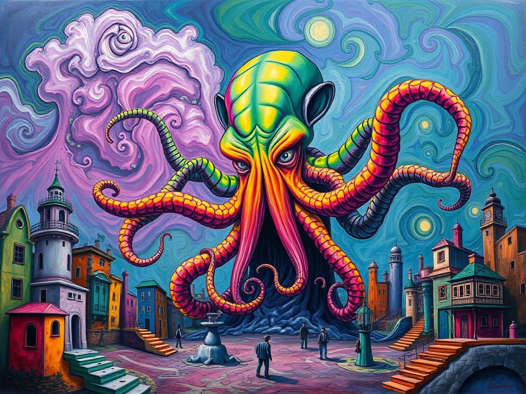 crazed Cthulhu causing chaos