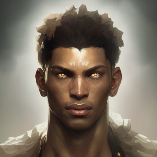 Fantasy Wizard Portrait in Hyperdetailed Digital Art