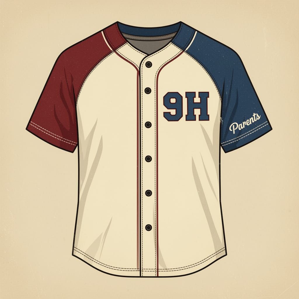 Baseball Jersey Design for 9H Class Parents