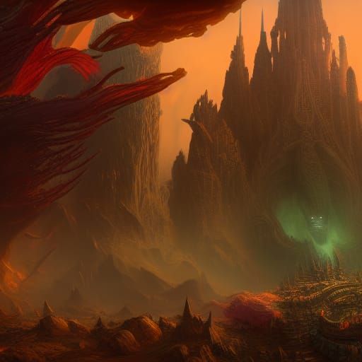 Detailed Matte Painting of a Beautiful Woman