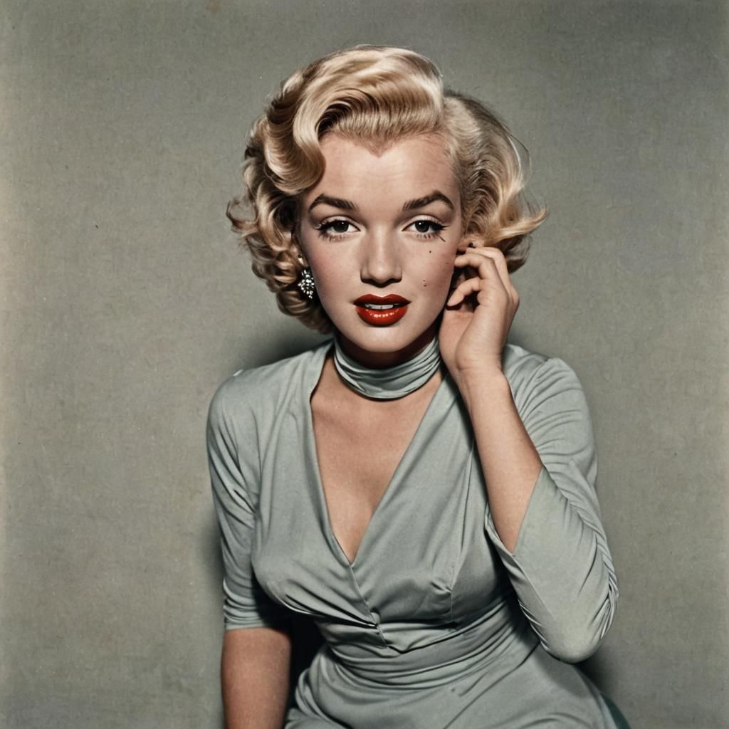 Classic 1950s Portrait of a Beautiful Woman