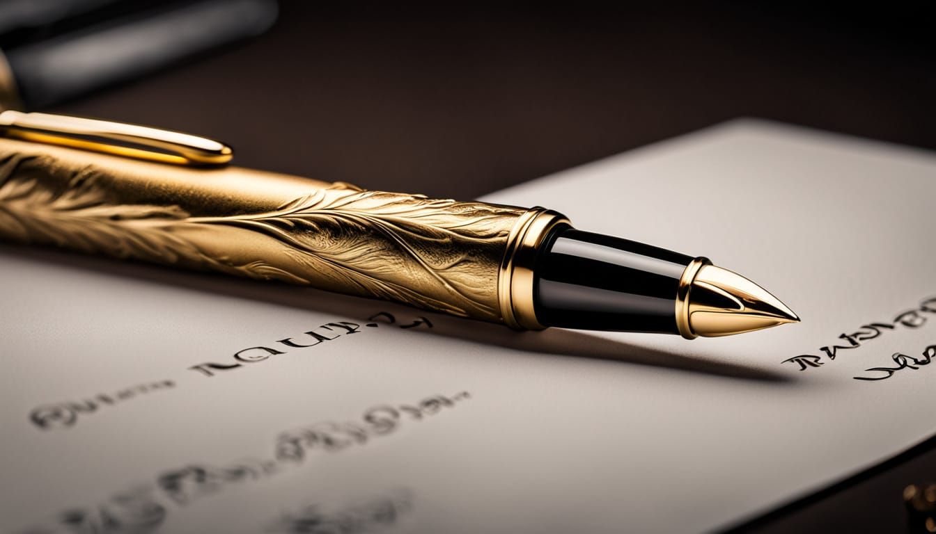 Hyper-Realistic Fountain Pen Made From Tulip