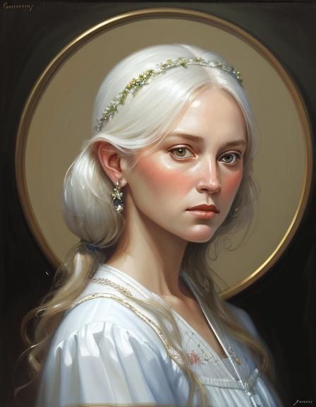 White beautiful woman roses,8k resolution concept art portre...