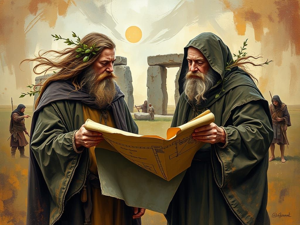 Druids Conceive Stonehenge in Ancient Landscape