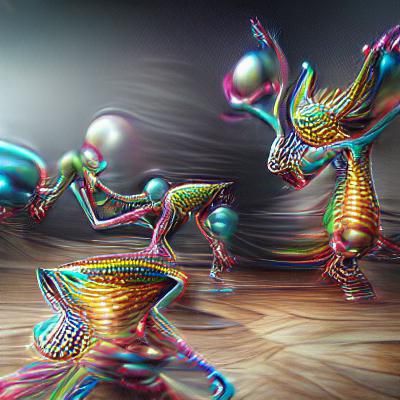 Dancing DMT Aliens in Hyperrealistic 3D