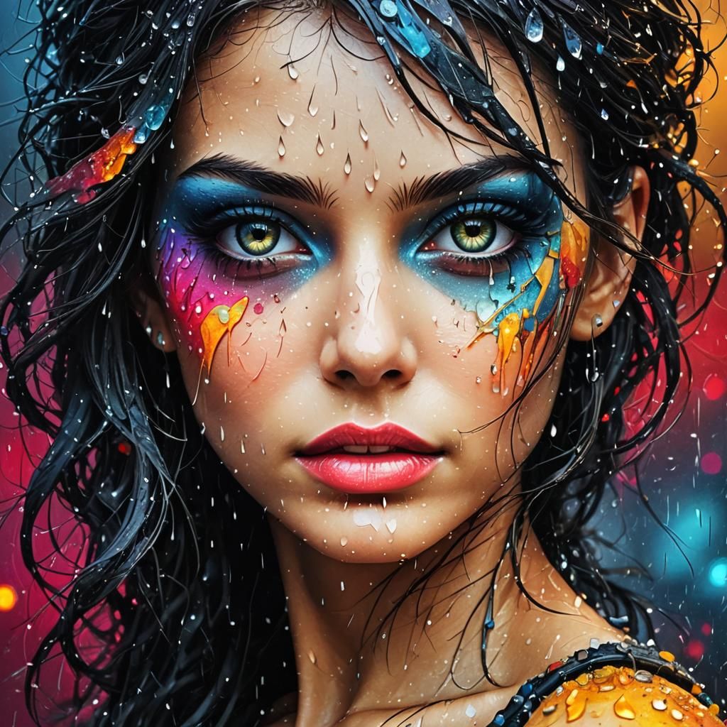 Diamond Rain Reveals a Moody Atmospheric Scene