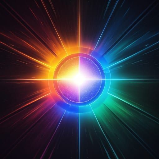 Abstract Light Shines in the Darkness