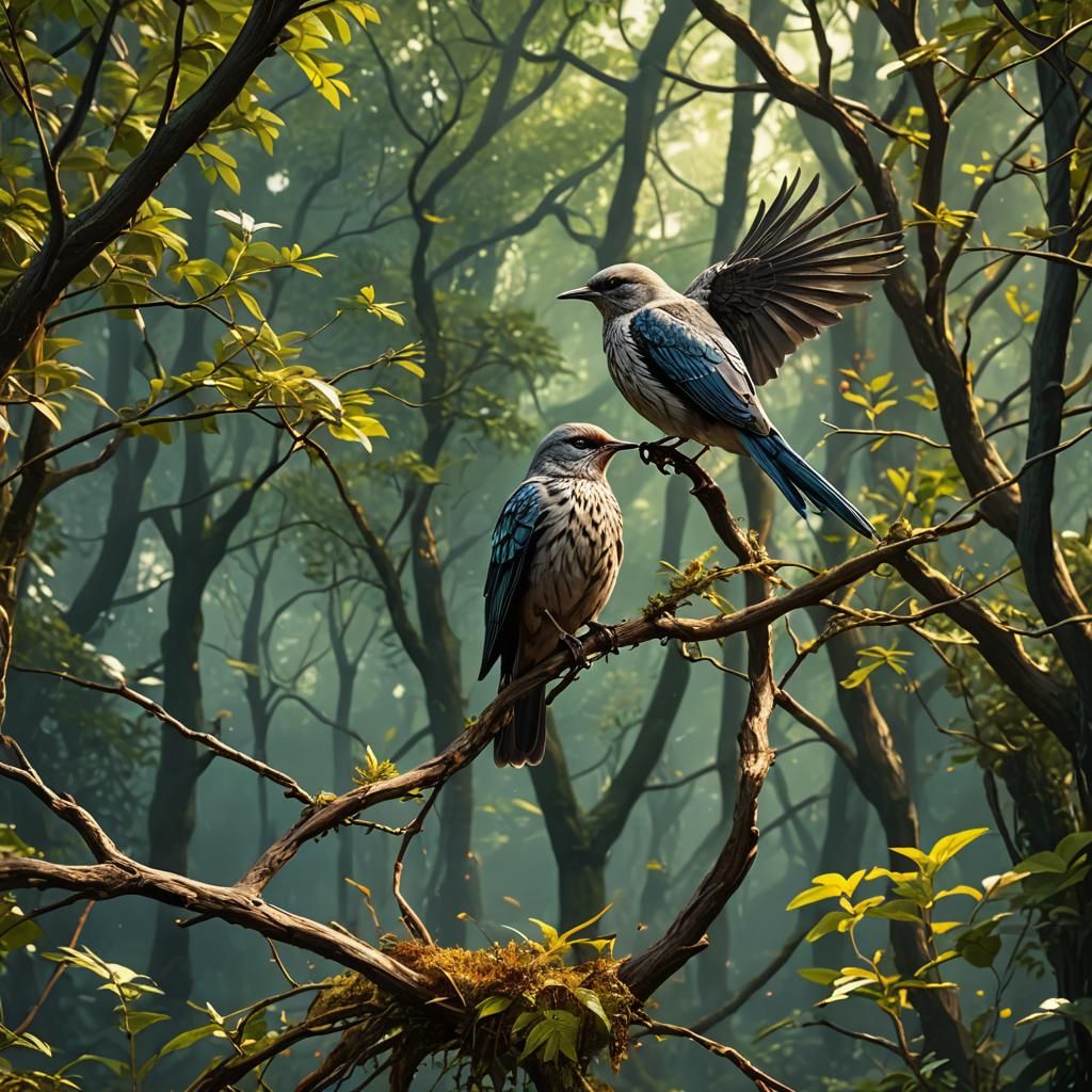 Hunger Games Mockingbird Detailed Matte Painting