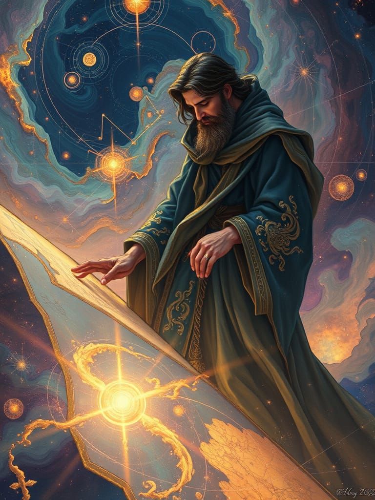 Celestial Cartographer Maps Starlit Constellations