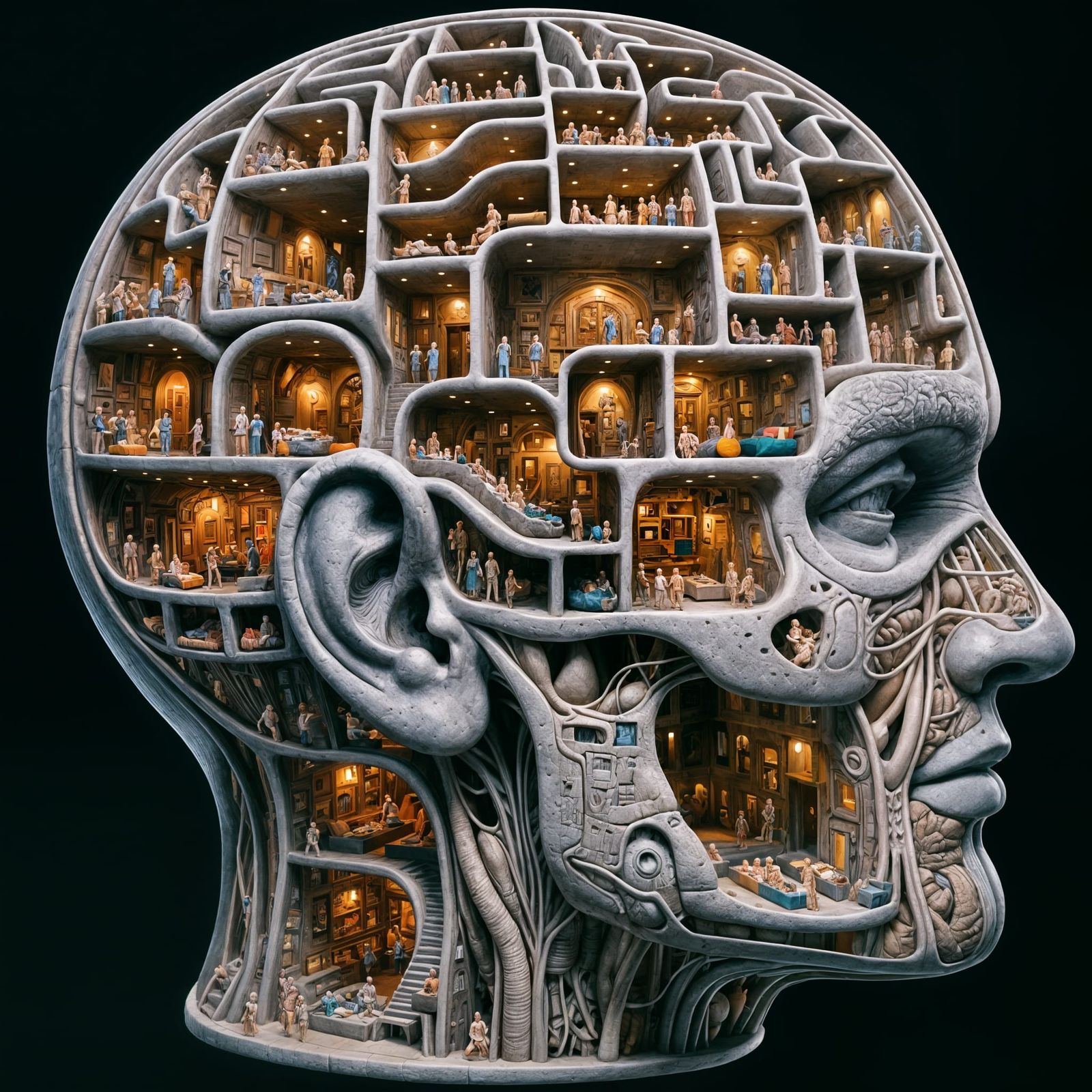Surreal Cranium Hotel: Rent-Free Mind