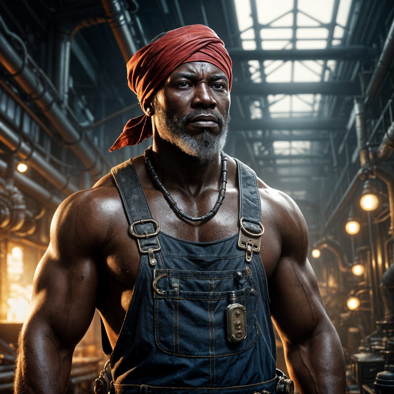 Steampunk Oil Rigger Defies Sweat and Steam in Determined Po...