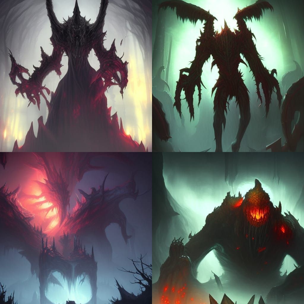 Scary Soul-Sucking Monster in Dark Cave