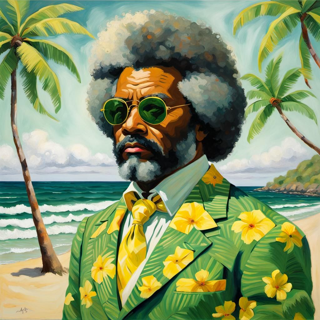 Frederick Douglass takes a tropical vacation