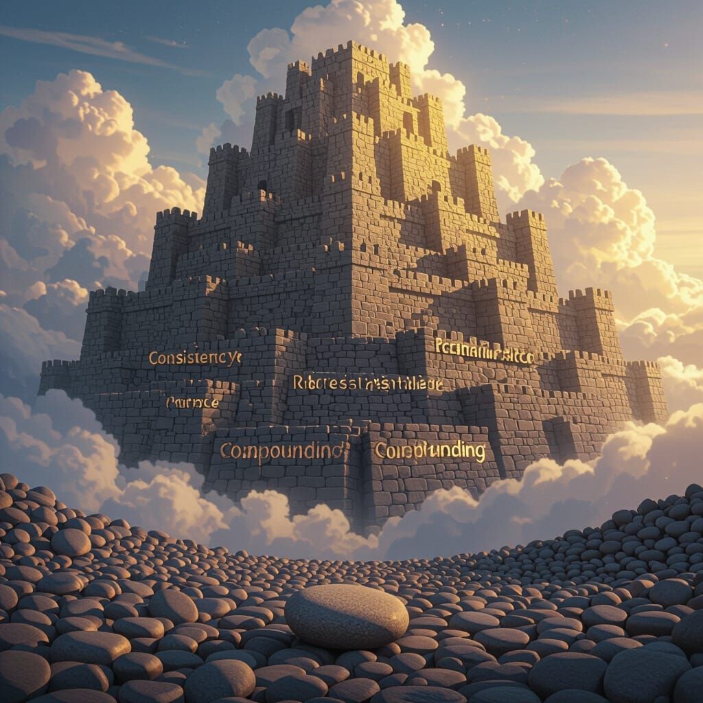Massive Pebble Fortress Rises into Clouds
