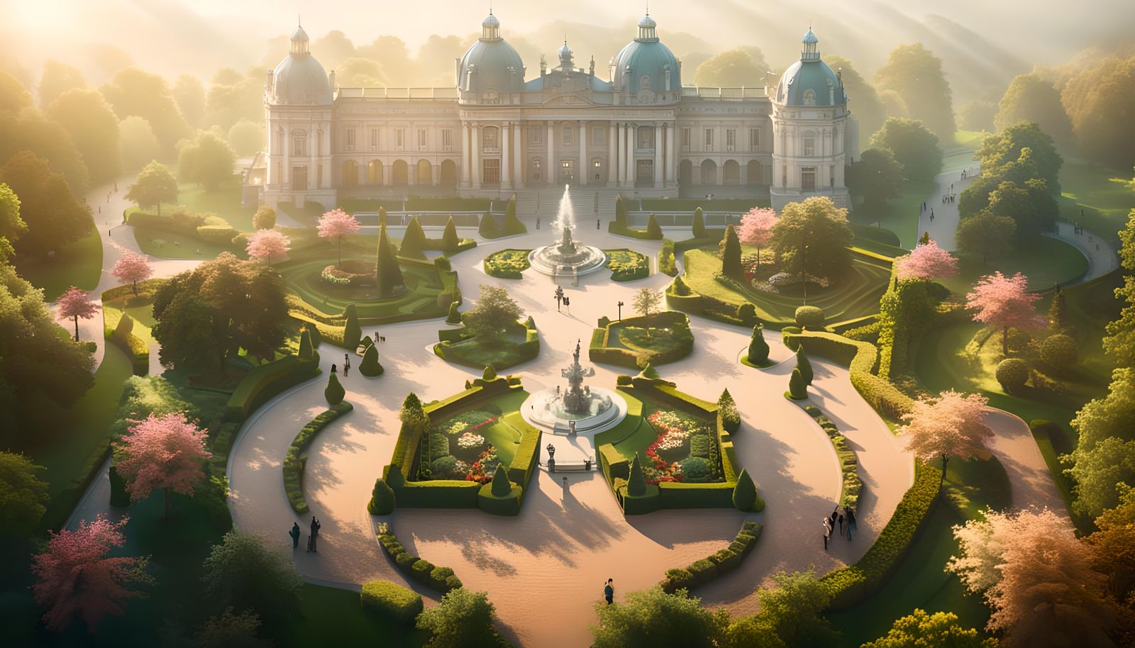 Grand Castle and Park Inspired by Versailles