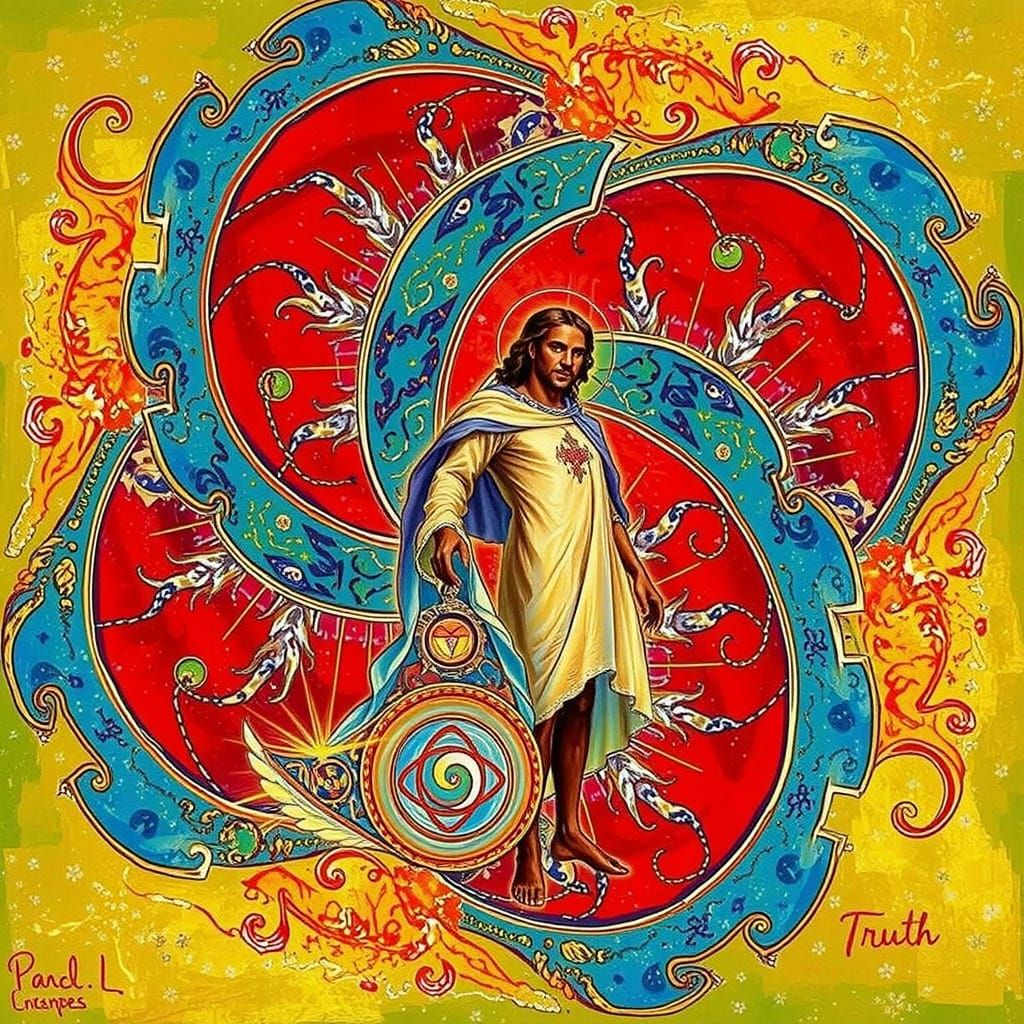 Masterpiece Painting of Beauty and Truth