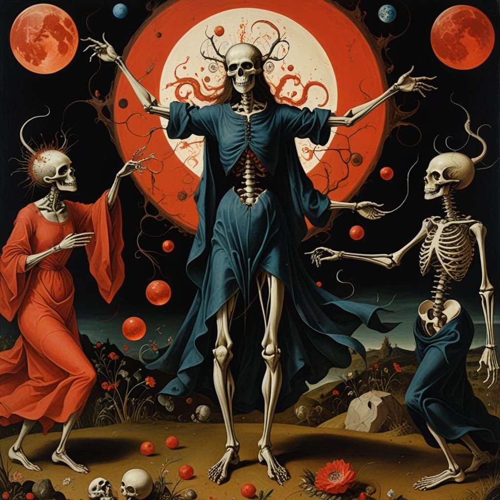 Surreal Fertility Dance of Life and Death