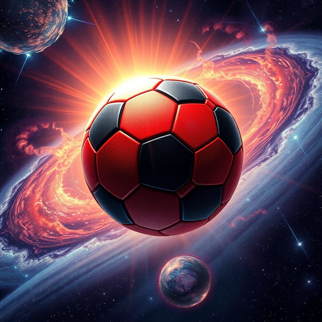 Soccer Ball in Cosmic Dance