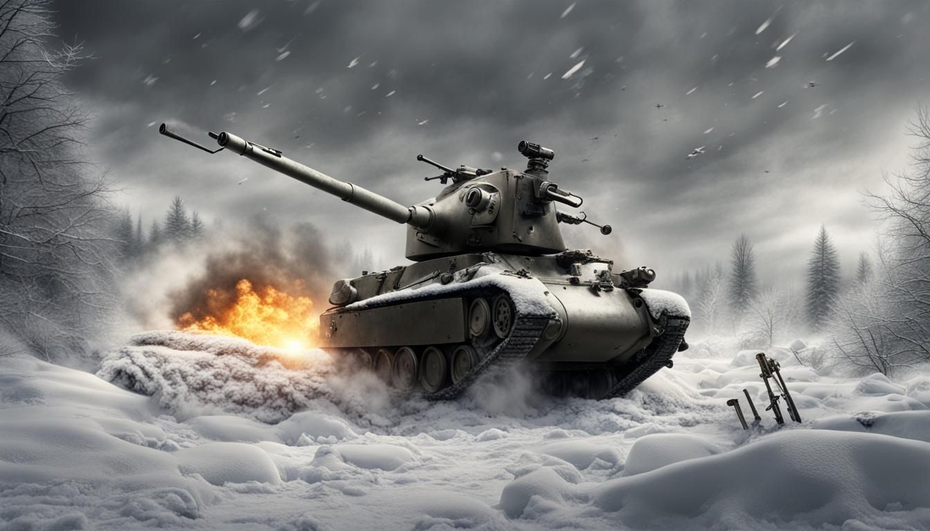 Photorealistic Winter Warfare Masterpiece