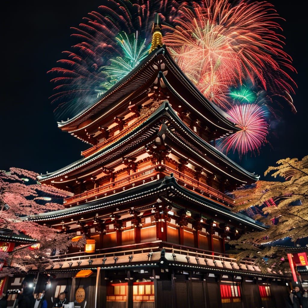 Sensoji Temple Celebrates New Year's Eve