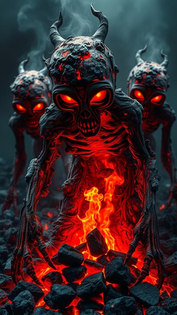 Horrifying Ash Zombies Crawling from Hell