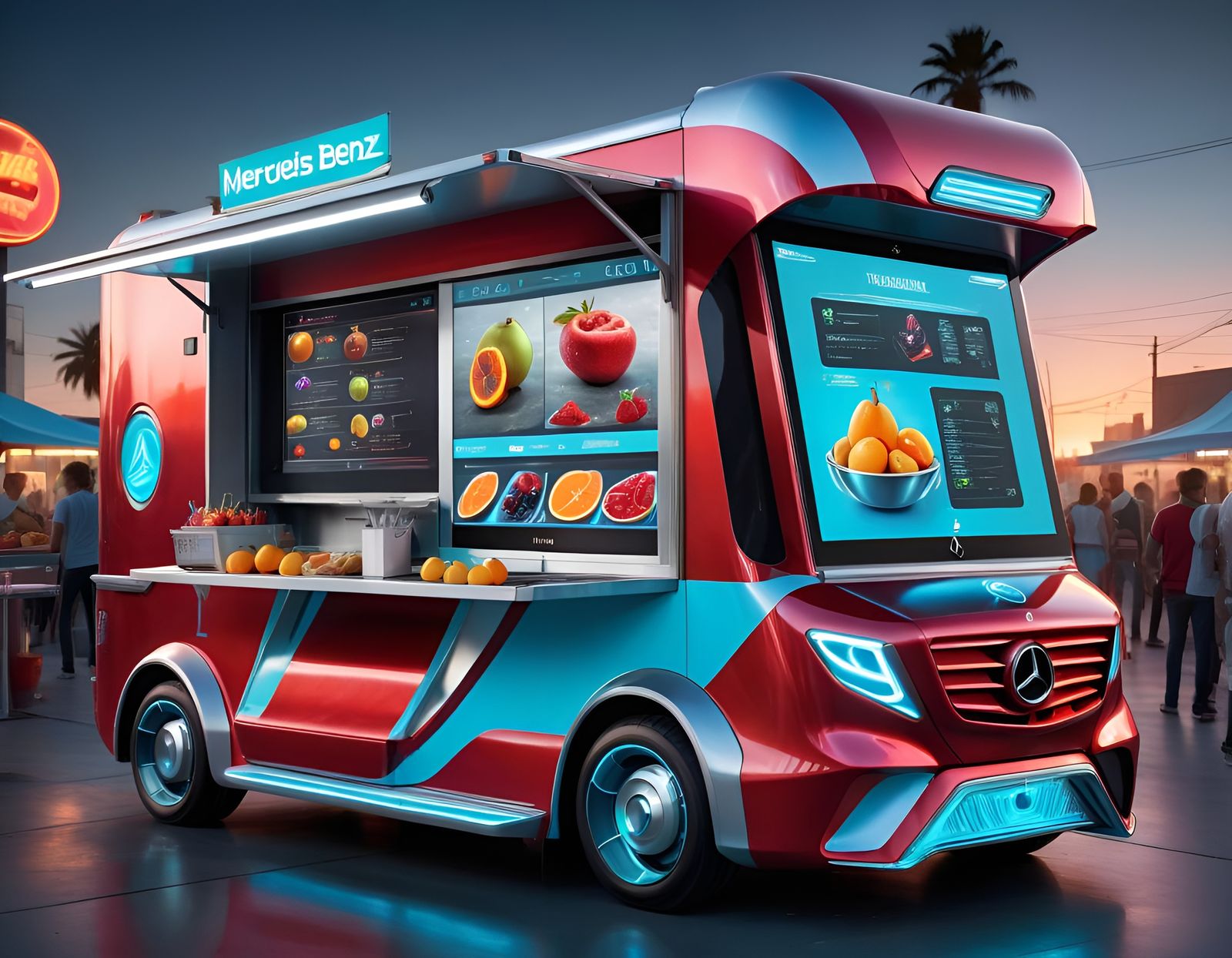 Self Automated Fruit Truck