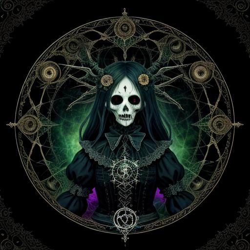 Chaotic Gothic Scene of Cosmic Horror