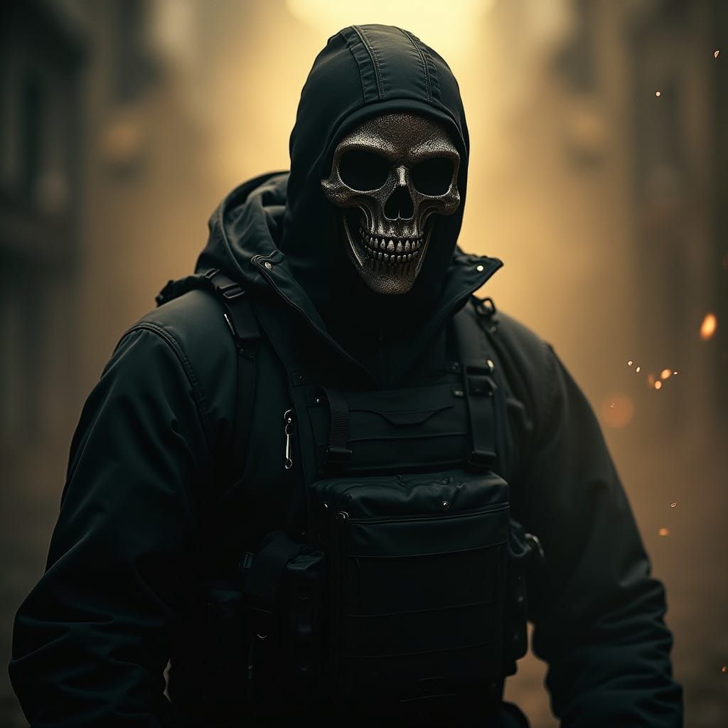 Dark Hero in Gritty Film-Noir Style